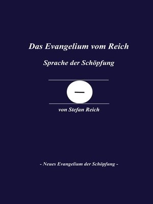 cover image of Das Evangelium vom Reich